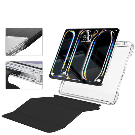 Apple iPad Pro 13 2025 M5 Kılıf Magnetik Ayrılabilen Airbagli Zore Sliding Tablet Kılıfı