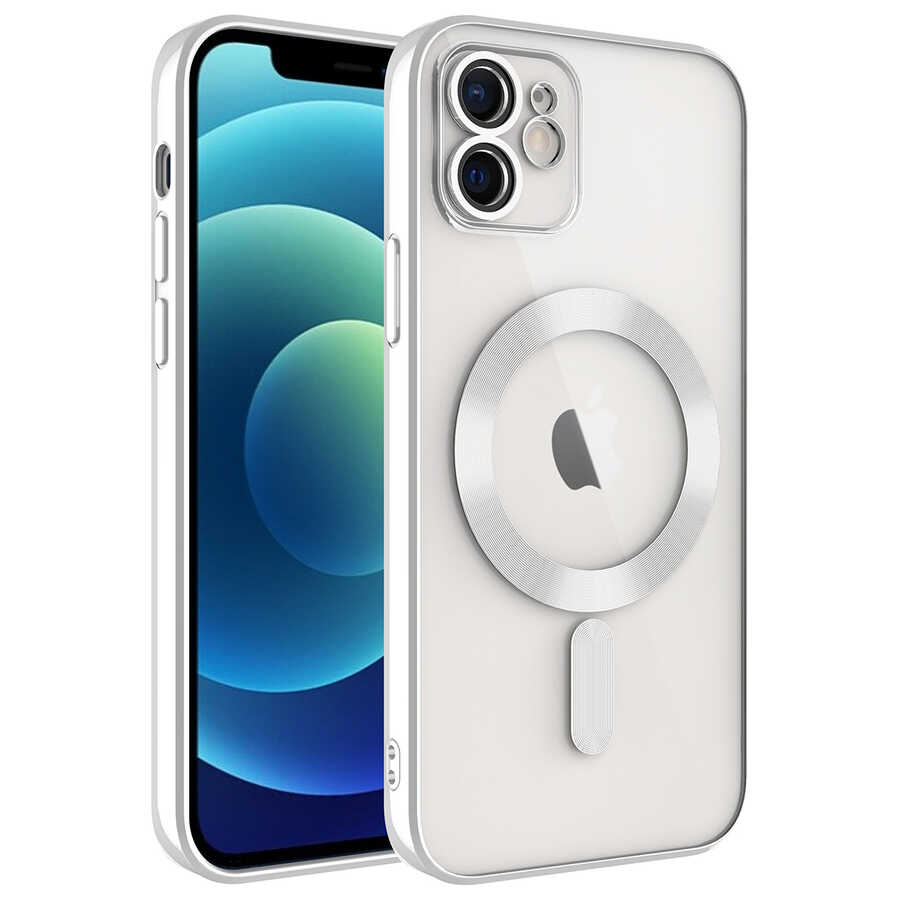 Apple iPhone 11 Kılıf Kamera Korumalı M-safe Wireless Şarj Özellikli Zore Demre Kapak