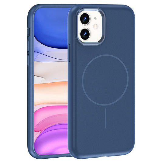 Apple iPhone 11 Kılıf M-Safe Şarj Özellikli Metal Kamera Çerçeveli Zore Edi Silikon Kapak