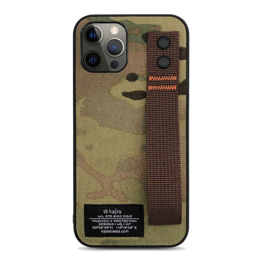 Apple iPhone 12 Pro Max Kılıf Kajsa Cordura Serisi Military Kapak