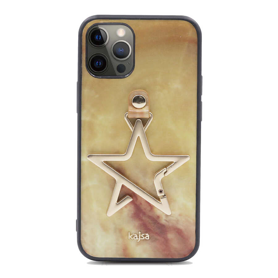 Apple iPhone 12 Pro Max Kılıf Kajsa Starry Serisi Marble Kapak