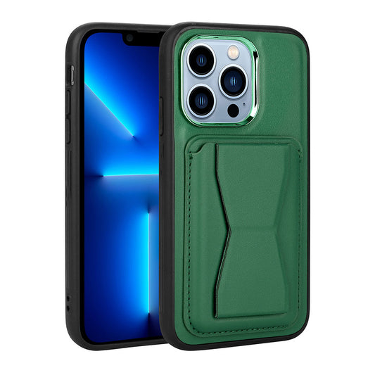 Apple iPhone 13 Pro Kılıf Kartlıklı Standlı Pu Deri Zore Memo Kapak