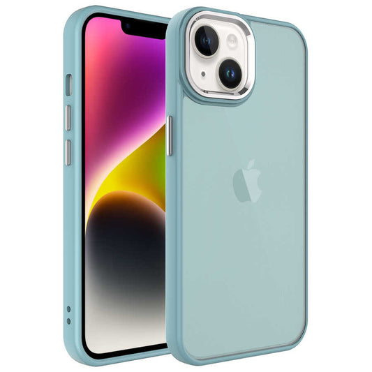 Apple iPhone 14 Kılıf Buzlu Sert PC Zore May Kapak