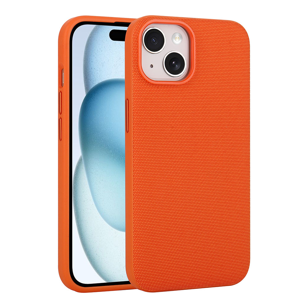 Apple iPhone 14 Kılıf M-Safe Şarj Özellikli Kumaş Tasarımlı Zore Miami Sert PC Kapak