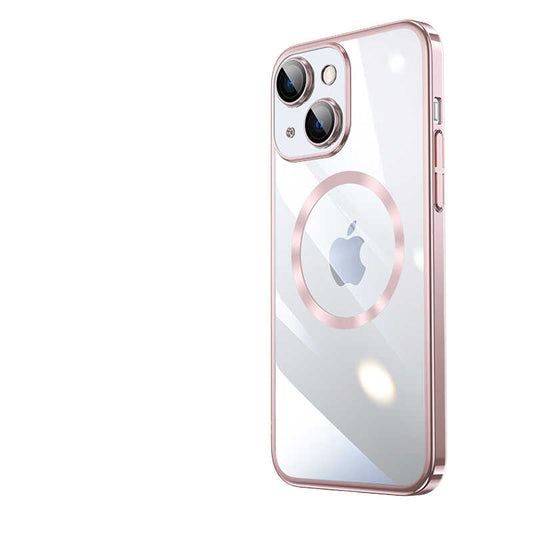 Apple iPhone 14 Kılıf Wireless Şarj Özellikli Sert PC Zore Riksos M-safe Kapak