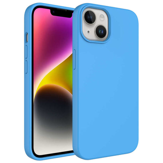 Apple iPhone 14 Plus Kılıf Sıvı Teknolojili Silinebilir Sert Zore Kivi Kapak