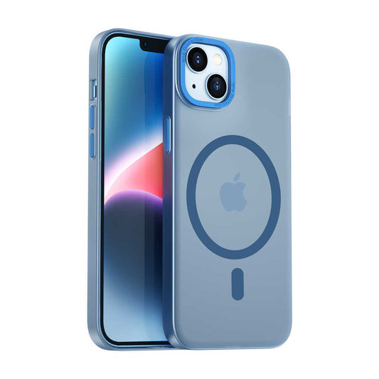 Apple iPhone 14 Plus Wiwu Frosted Magnetic Buzlu Sert PC Kapak