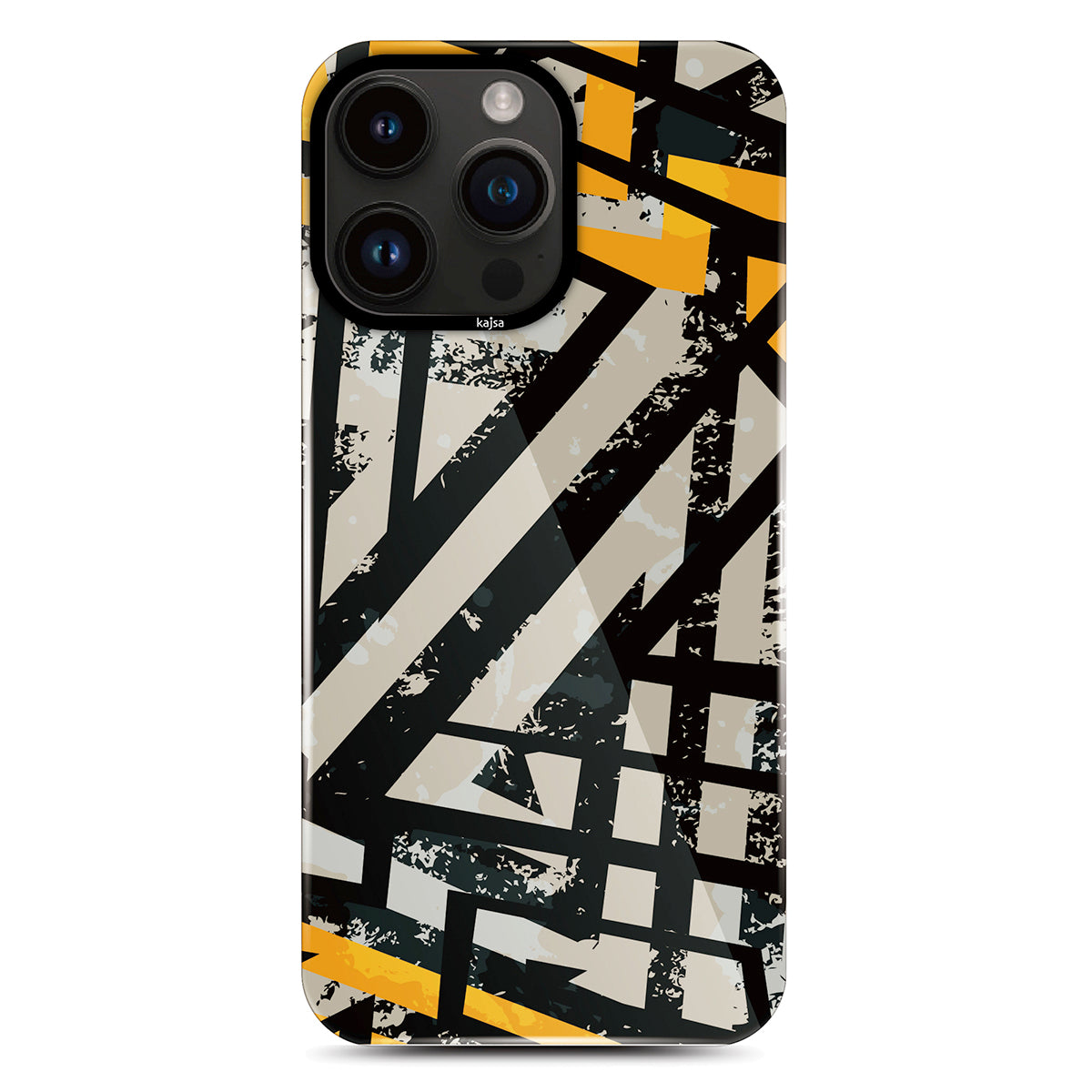 Apple iPhone 14 Pro Kılıf HD Desenli Kajsa Shield Plus Grafiti Serisi Kapak