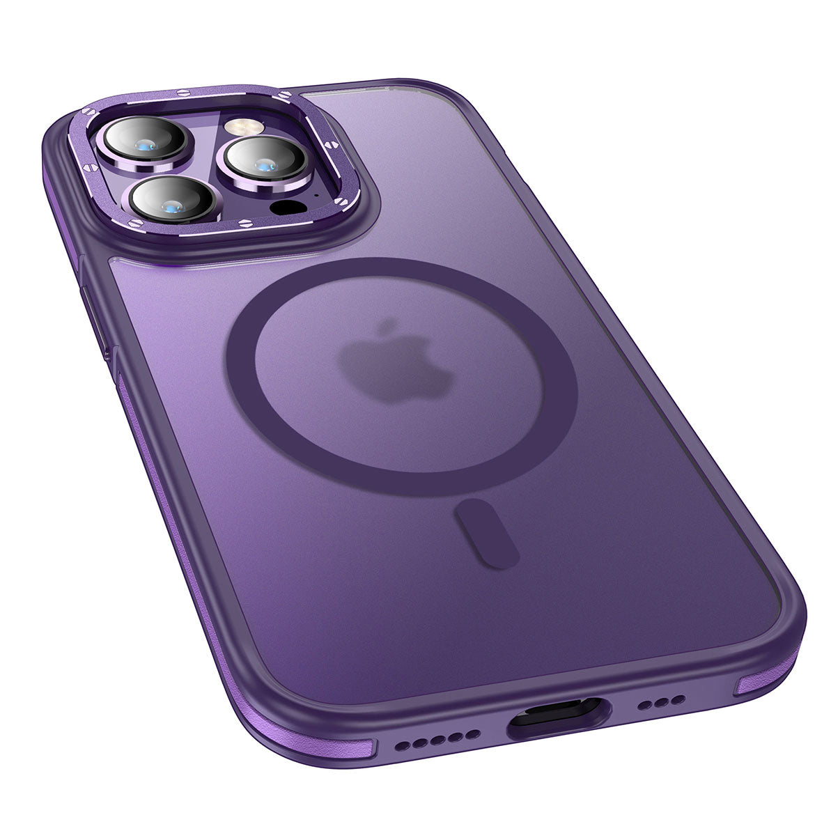 Apple iPhone 14 Pro Kılıf M-safe Şarj Özellikli Mat Görünümlü Wlons Vevo Kapak