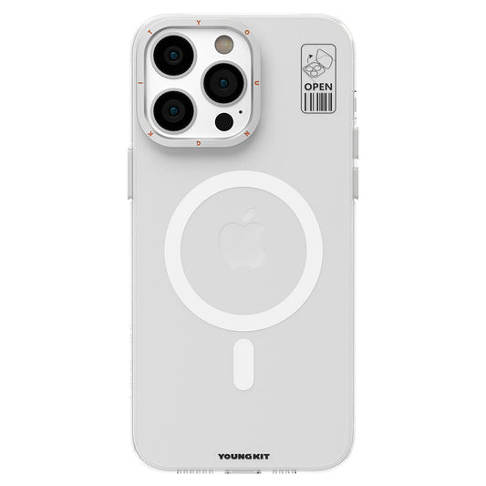 Apple iPhone 14 Pro Kılıf M-safe Şarj Özellikli Standlı YoungKit Hermit Bracket Serisi Kapak