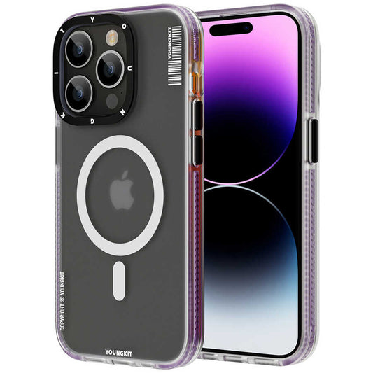 Apple iPhone 14 Pro Kılıf M-safe Şarj Özellikli Youngkit Jane Sand Serisi Kapak