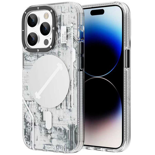 Apple iPhone 14 Pro Kılıf M-safe Şarj Özellikli YoungKit Technology Serisi Kapak