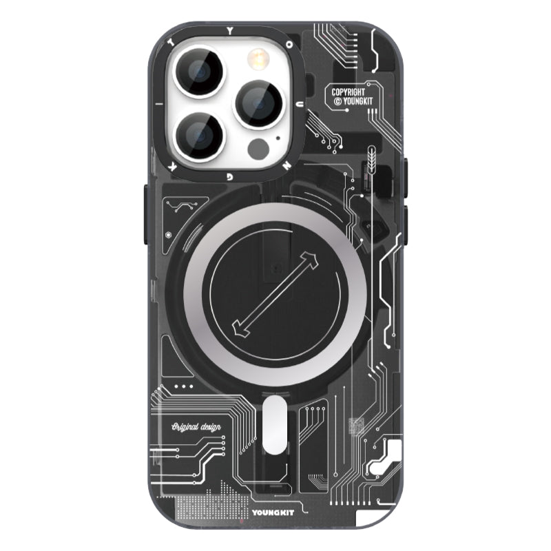 Apple iPhone 14 Pro Kılıf M-safe Şarj Özellikli YoungKit Technology Serisi Kapak