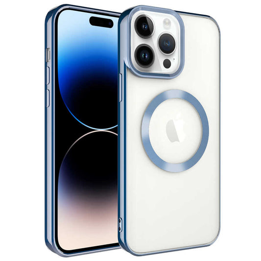 Apple iPhone 14 Pro Kılıf M-safe Wireless Şarj Özellikli Zore Setro Silikon