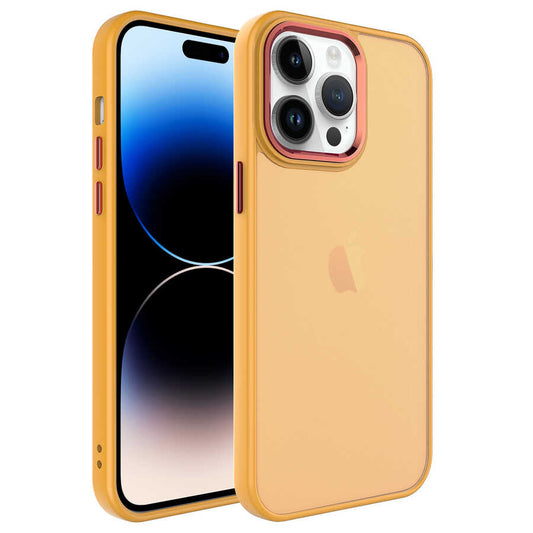 Apple iPhone 14 Pro Max Kılıf Buzlu Sert PC Zore May Kapak