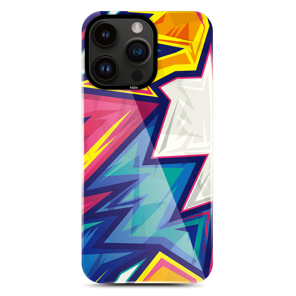 Apple iPhone 14 Pro Max Kılıf HD Desenli Kajsa Shield Plus Grafiti Serisi Kapak