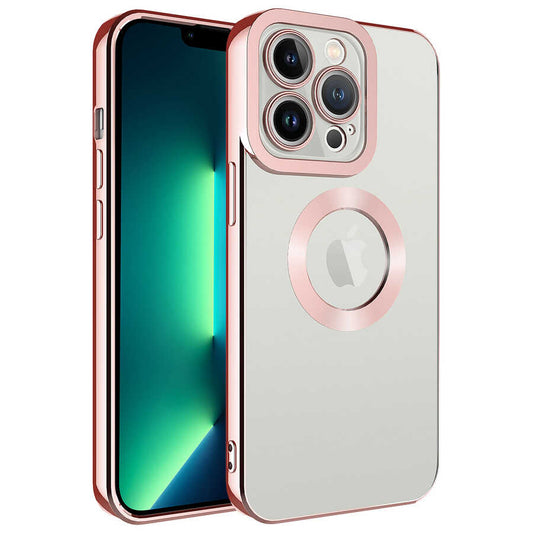 Apple iPhone 14 Pro Max Kılıf Kamera Korumalı Logo Gösteren Zore Omega Kapak