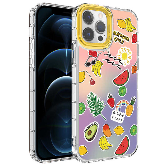 Apple iPhone 14 Pro Max Kılıf Kamera Korumalı Renkli Desenli Sert Silikon Zore Korn Kapak