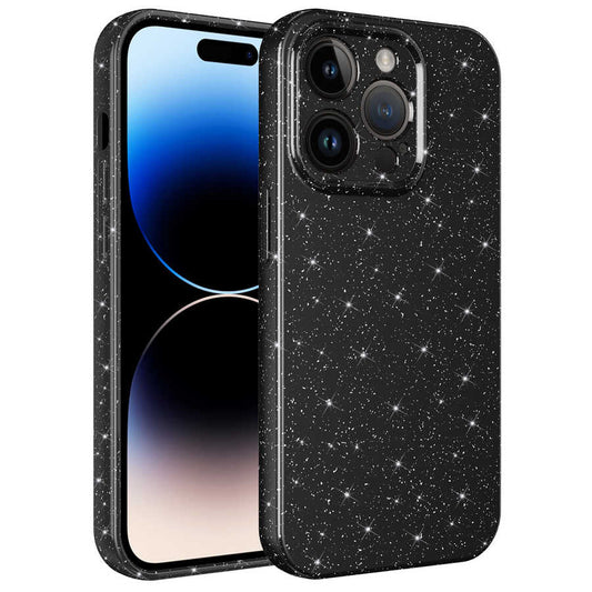 Apple iPhone 14 Pro Max Kılıf Kamera Korumalı Simli Lüks Zore Koton Kapak