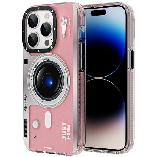 Apple iPhone 14 Pro Max Kılıf M-safe Şarj Özellikli Lens Figürlü YoungKit Art Film Serisi Kapak