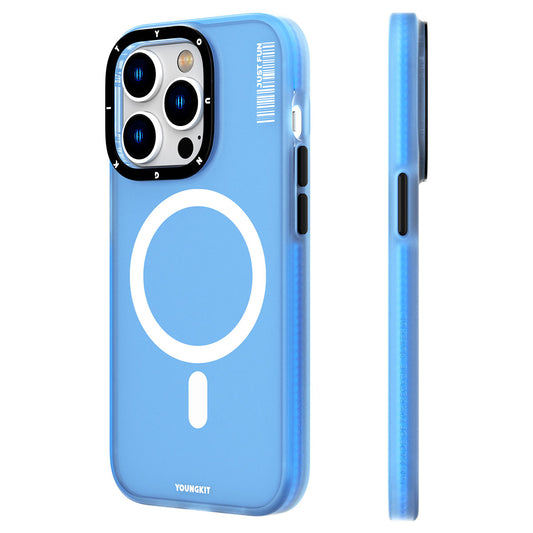 Apple iPhone 14 Pro Max Kılıf M-safe Şarj Özellikli Youngkit Colored Sand Serisi Kapak