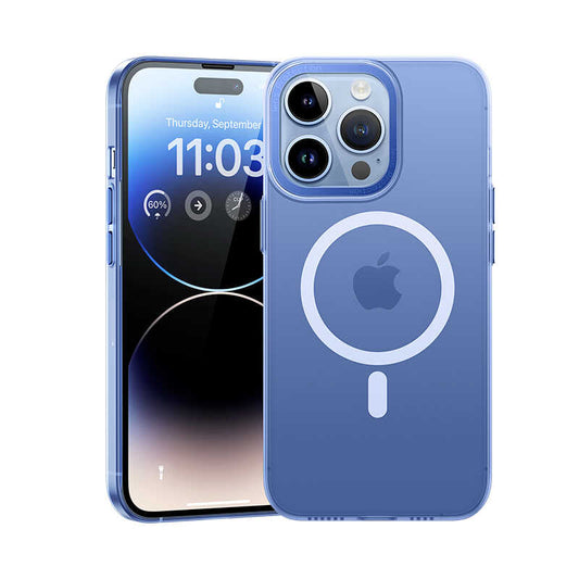 Apple iPhone 14 Pro Max Kılıf Wireless Şarj Destekli Benks Magnetik Haze Kapak