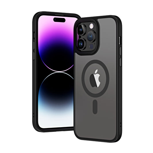 Apple iPhone 14 Pro Max Kılıf Wireless Şarj Özellikli Zore Hibrit M-safe Kapak