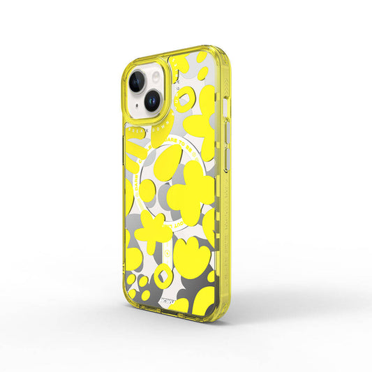 Apple iPhone 15 Kılıf M-safe Şarj Özellikli Boya Desenli Wiwu Fluorescent G Serisi Kapak