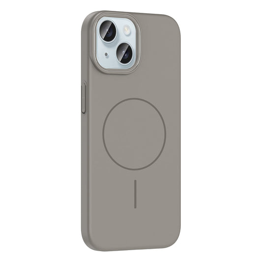 Apple iPhone 15 Kılıf M-safe Şarj Özellikli Zore Ruby Sert Kapak