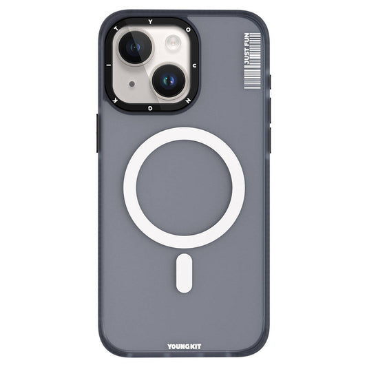 Apple iPhone 15 Plus Kılıf M-safe Şarj Özellikli Youngkit Colored Sand Serisi Kapak