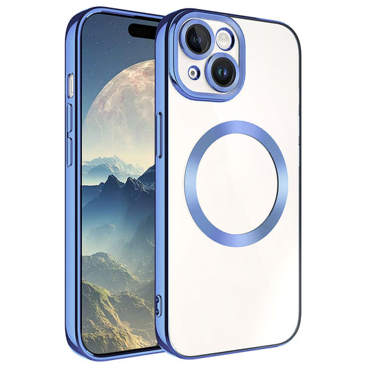 Apple iPhone 15 Plus Kılıf M-safe Wireless Şarj Özellikli Zore Setro Silikon