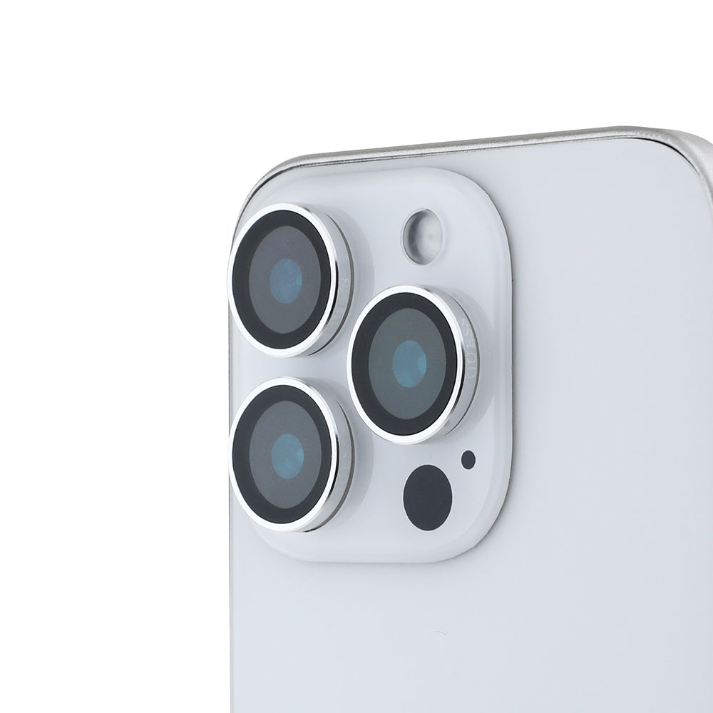 Apple iPhone 15 Pro Guess Orjinal Lisanslı Metal Kamera Lens Koruyucu