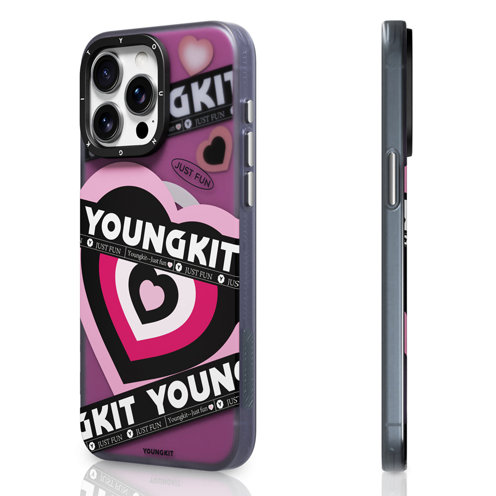 Apple iPhone 15 Pro Kılıf M-safe Şarj Özellikli Airbagli Çift Katmanlı Youngkit Flipped Serisi Kapak