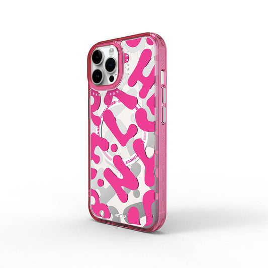 Apple iPhone 15 Pro Kılıf M-safe Şarj Özellikli Boya Desenli Wiwu Fluorescent G Serisi Kapak