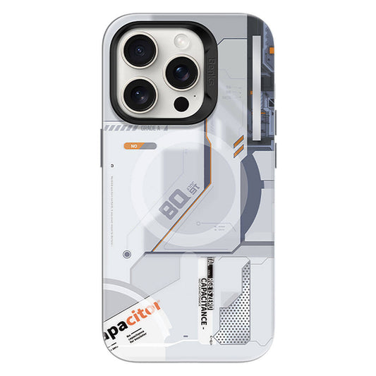 Apple iPhone 15 Pro Kılıf M-safe Şarj Özellikli Mekanik Tasarımlı Benks Perspective Serisi Kapak