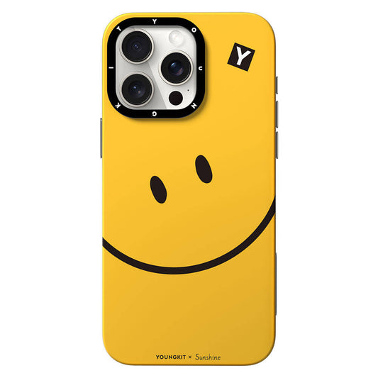 Apple iPhone 15 Pro Kılıf M-safe Şarj Özellikli Sunshine Tasarımlı Youngkit Daily Happy Serisi Kapak