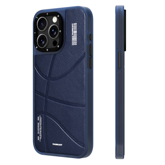 Apple iPhone 15 Pro Kılıf M-safe Şarj Özellikli Youngkit Backboard Serisi Leather Kapak