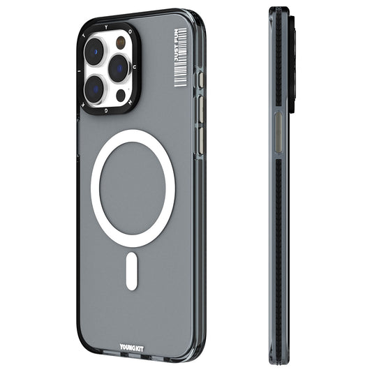 Apple iPhone 15 Pro Kılıf M-safe Şarj Özellikli YoungKit Crystal Color Serisi Kapak