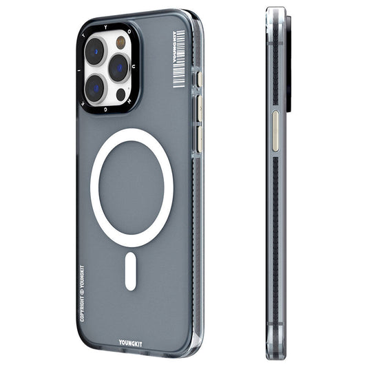 Apple iPhone 15 Pro Kılıf M-safe Şarj Özellikli Youngkit Jiansha Serisi Kapak