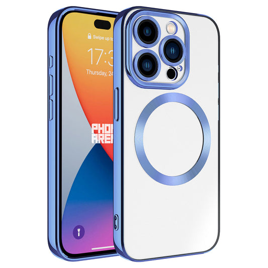 Apple iPhone 15 Pro Kılıf M-safe Wireless Şarj Özellikli Zore Setro Silikon