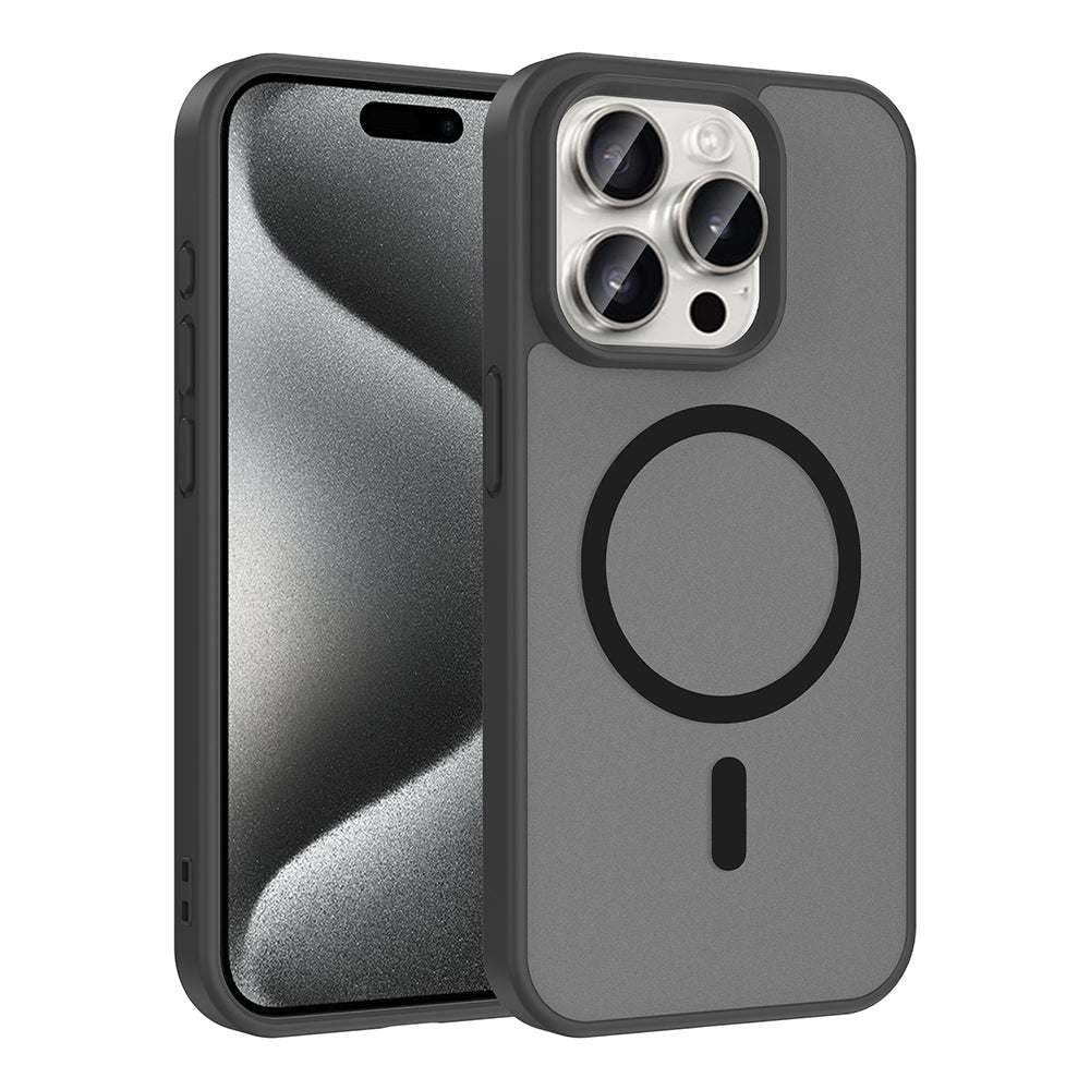 Apple iPhone 15 Pro Max Kılıf M-safe Şarj Özellikli Zore Babet Kapak