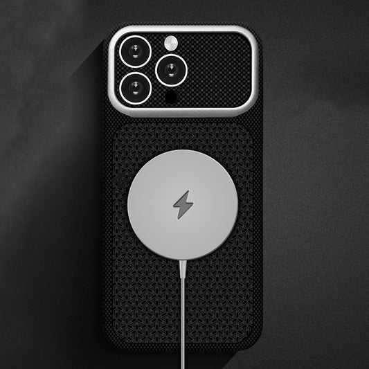 Apple iPhone 15 Pro Max Kılıf M-Safe Şarj Özellikli Zore Paris Nexel Sert PC Kapak