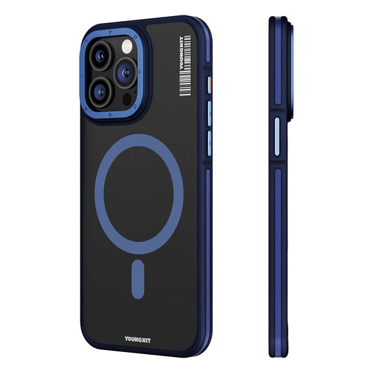 Apple iPhone 15 Pro Max Kılıf M-safe Şarj Özellikli Youngkit Rock Sand Serisi Kapak