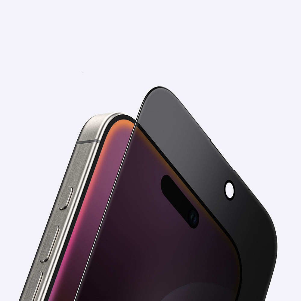 Apple iPhone 16 Amazingthing Radix Privacy Parmak İzi Bırakmayan Temperli Cam Ekran Koruyucu