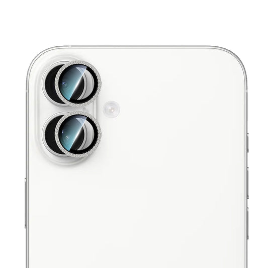 Apple iPhone 16 CaseWorld Alloy Sparkling Diamond Serisi Taşlı Lens Koruyucu