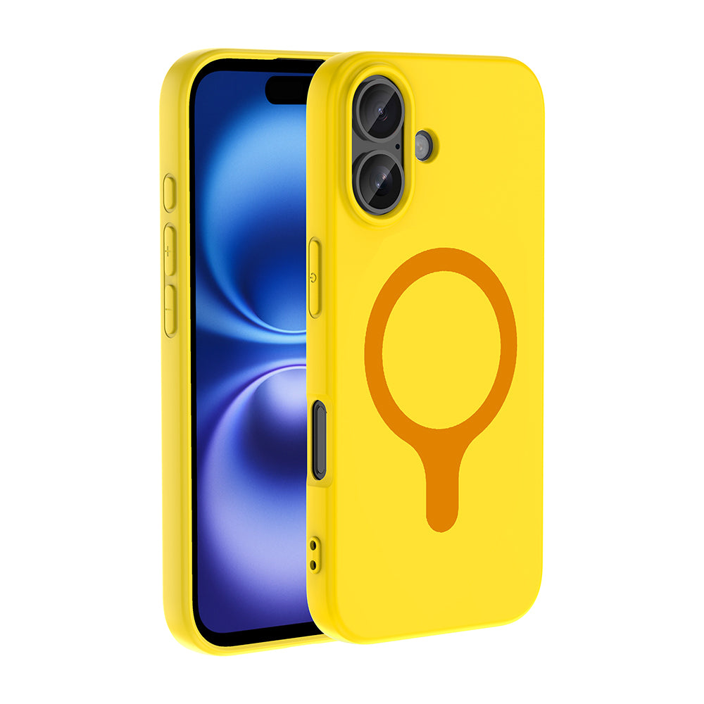 Apple iPhone 16 Kılıf M-Safe Şarj Özellikli Zore Aris Silikon Kapak