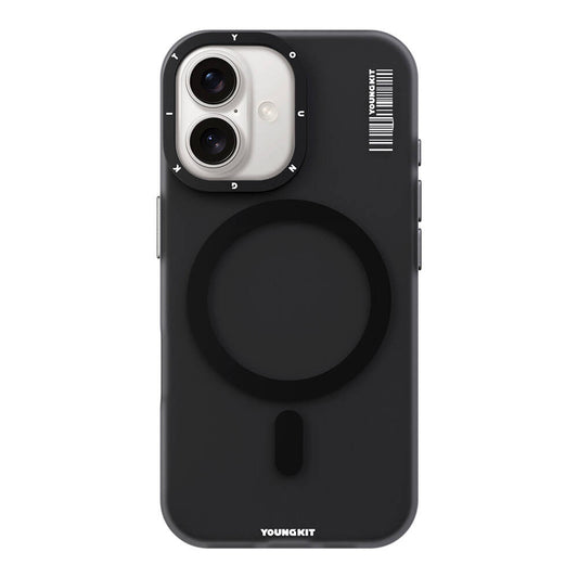 Apple iPhone 16 Kılıf M-safe Şarj Özellikli Youngkit Hidden Sand Serisi Kapak