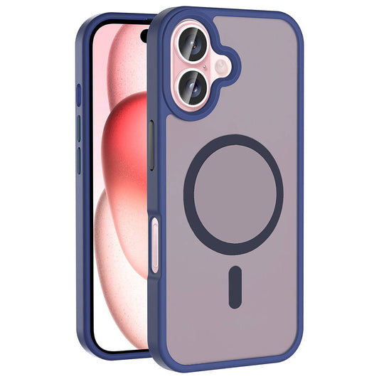 Apple iPhone 16 Plus Kılıf M-safe Şarj Özellikli Mat Arka Yüzey Zore Sio Kapak