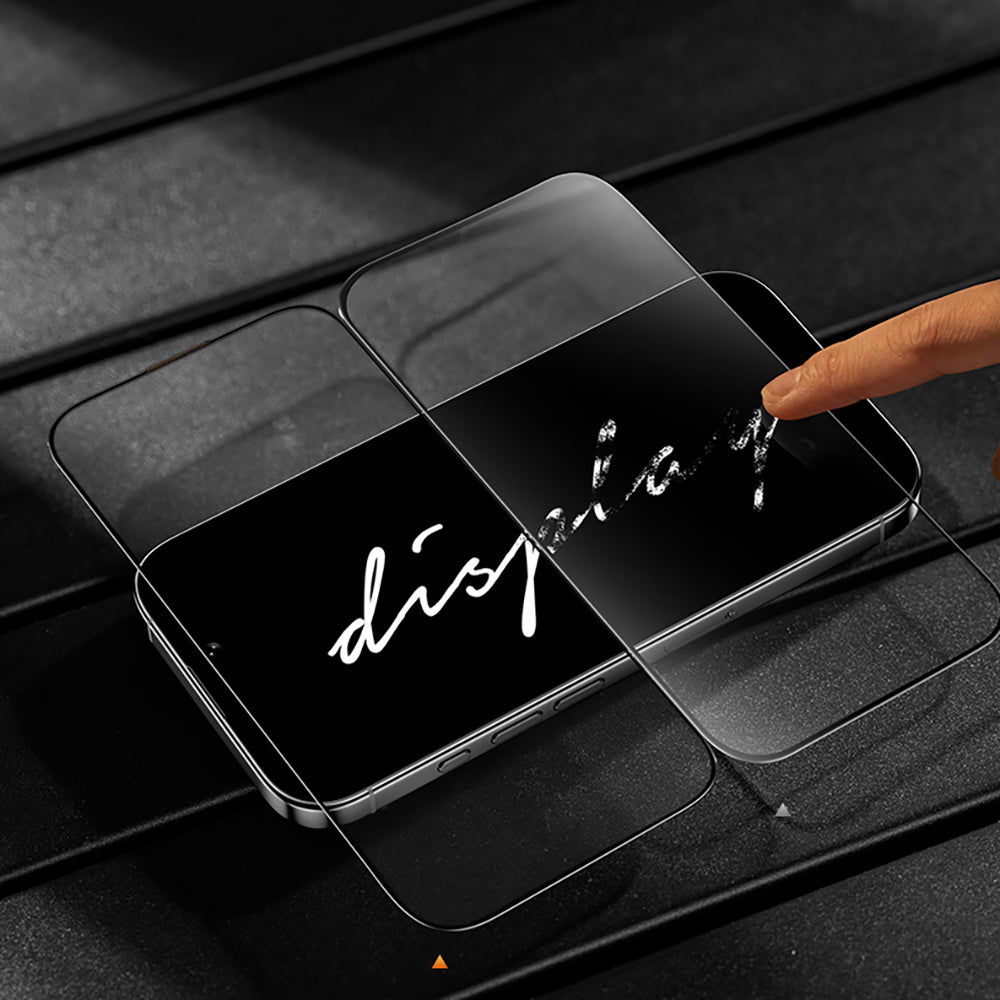 Apple iPhone 16 Pro Benks Glass Warrior HD 0.3mm Ultra İnce 0.9mm Kenarları Güçlendirilmiş Cam Ekran Koruyucu + Kolay Uygulama Aparatlı