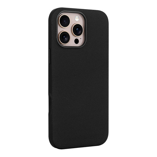 Apple iPhone 16 Pro Kılıf M-Safe Şarj Özellikli Kumaş Tasarımlı Zore Miami Sert PC Kapak